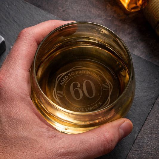 Birthday Gifts For Men Personalised Whisky Glass For Him
