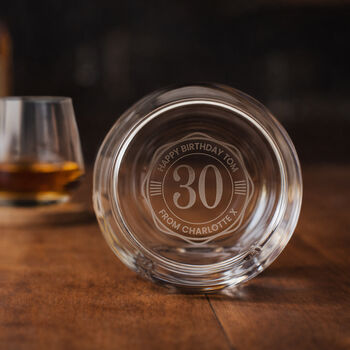 Birthday Gifts For Men Personalised Whisky Glass For Him