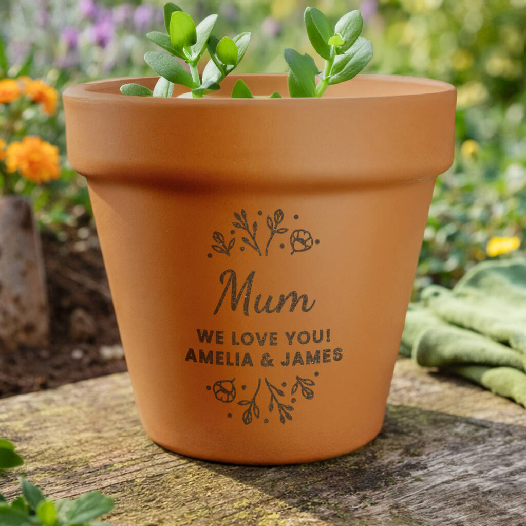 Birthday Gifts Personalised Plant Pot For Women