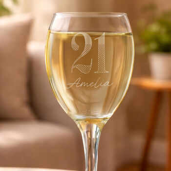 Birthday Gifts Personalised Wine Glass Big Age