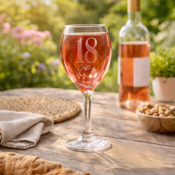Birthday Gifts Personalised Wine Glass Big Age