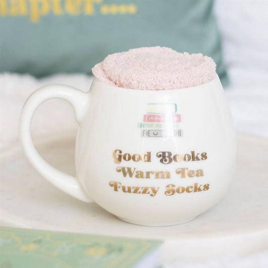 Book Lover Gifts Good Books Mug And Socks Set