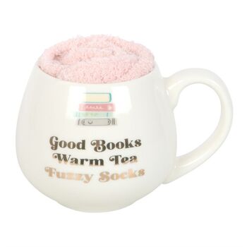 Book Lover Gifts Good Books Mug And Socks Set