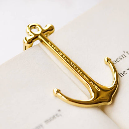 Book Lover Gifts Personalised Bookmark Anchor