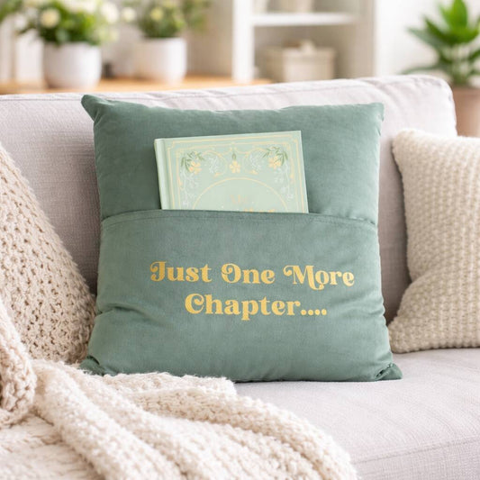 Book Lover Gifts Reading Cushion With Book Pocket