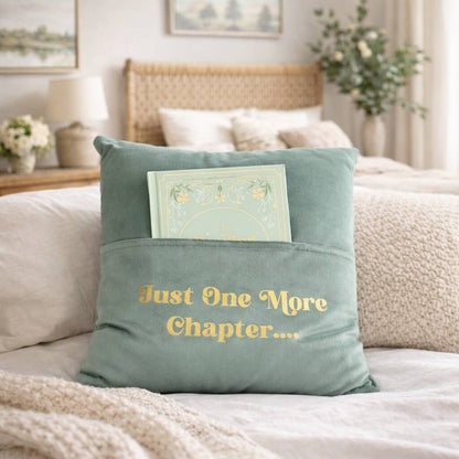 Book Lover Gifts Reading Cushion With Book Pocket