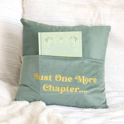 Book Lover Gifts Reading Cushion With Book Pocket