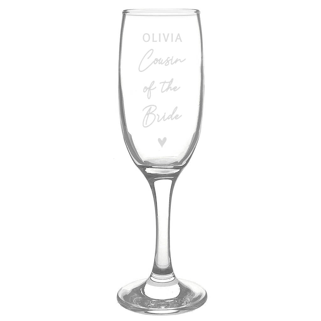Bridal Party Gifts Personalised Wedding Flutes