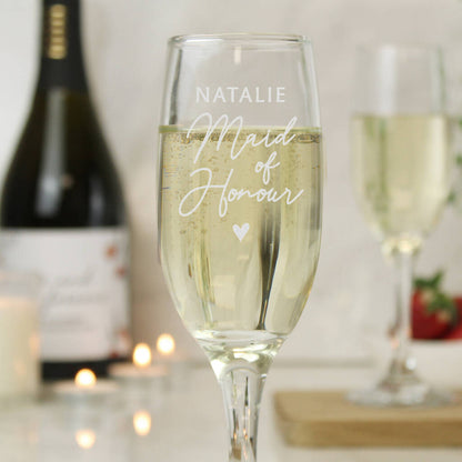 Bridal Party Gifts Personalised Wedding Flutes