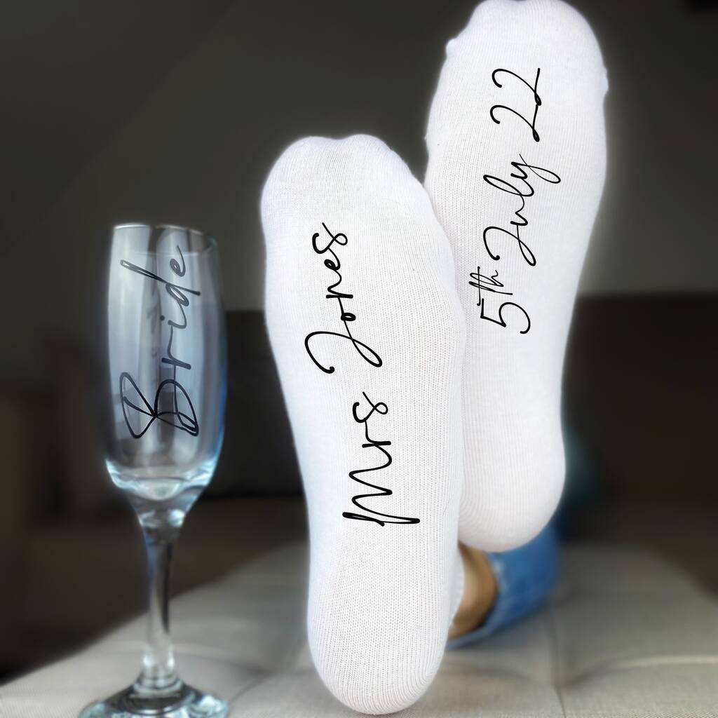 Bride Socks Personalised Hen Do And Wedding Gifts