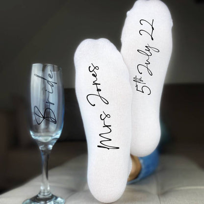 Bride Socks Personalised Hen Do And Wedding Gifts
