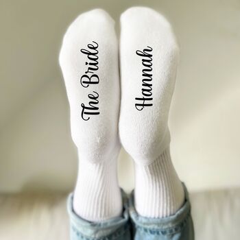 Bride Socks Personalised Hen Do And Wedding Gifts