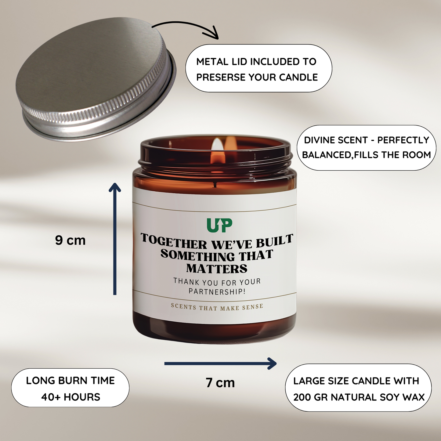 Branded Corporate Candle