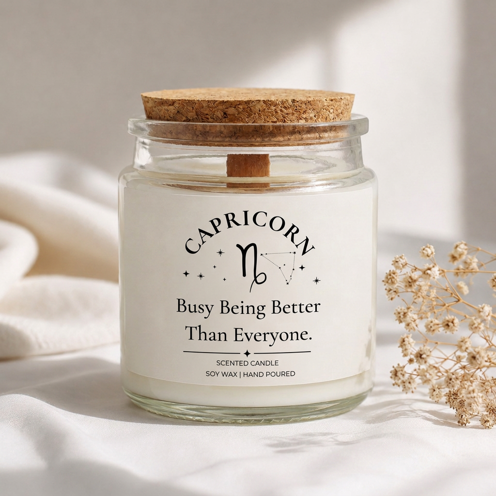 Capricorn Zodiac Candle