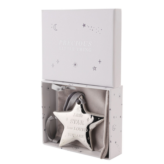 Baby Gift Silver Plated Star Plaque