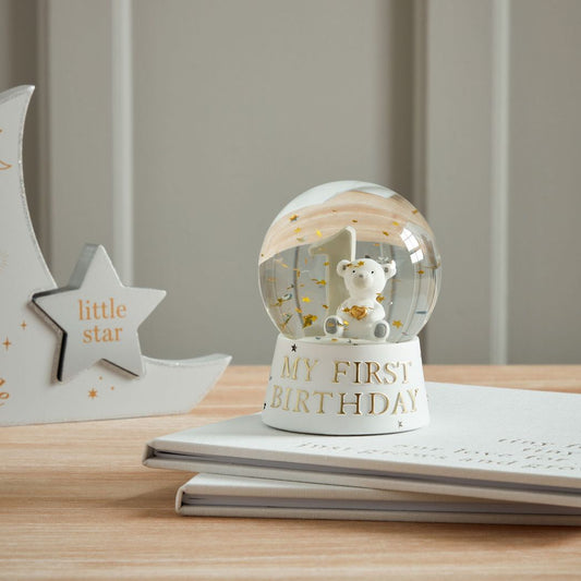 My 1st Birthday Baby Snow Globe