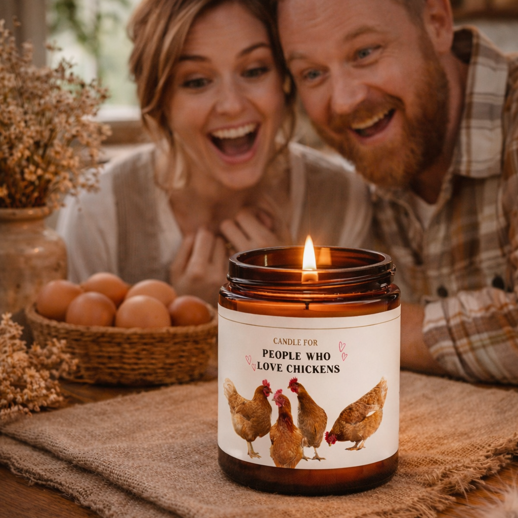 Candle For People Who Love Chickens