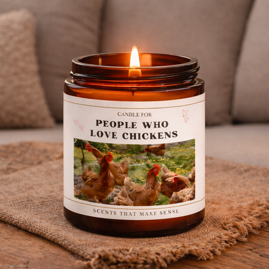 Candle For People Who Love Chickens