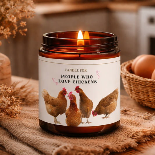 Candle For People Who Love Chickens