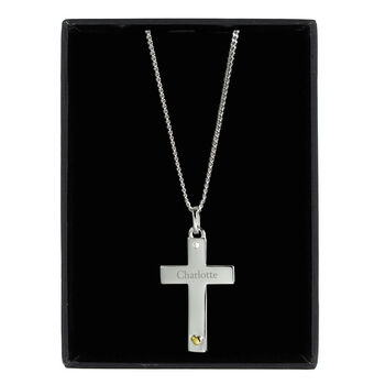 Christening Gift Personalised Silver Religious Necklace