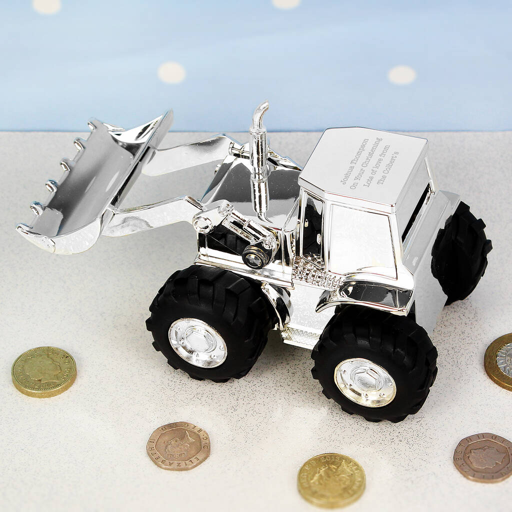 Christening Gifts For Boys Digger Truck Money Box
