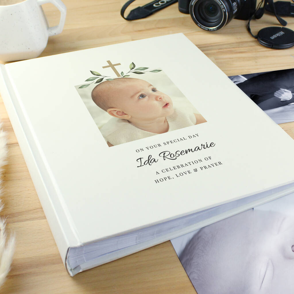 Christening Photo Album For Baby Personalised