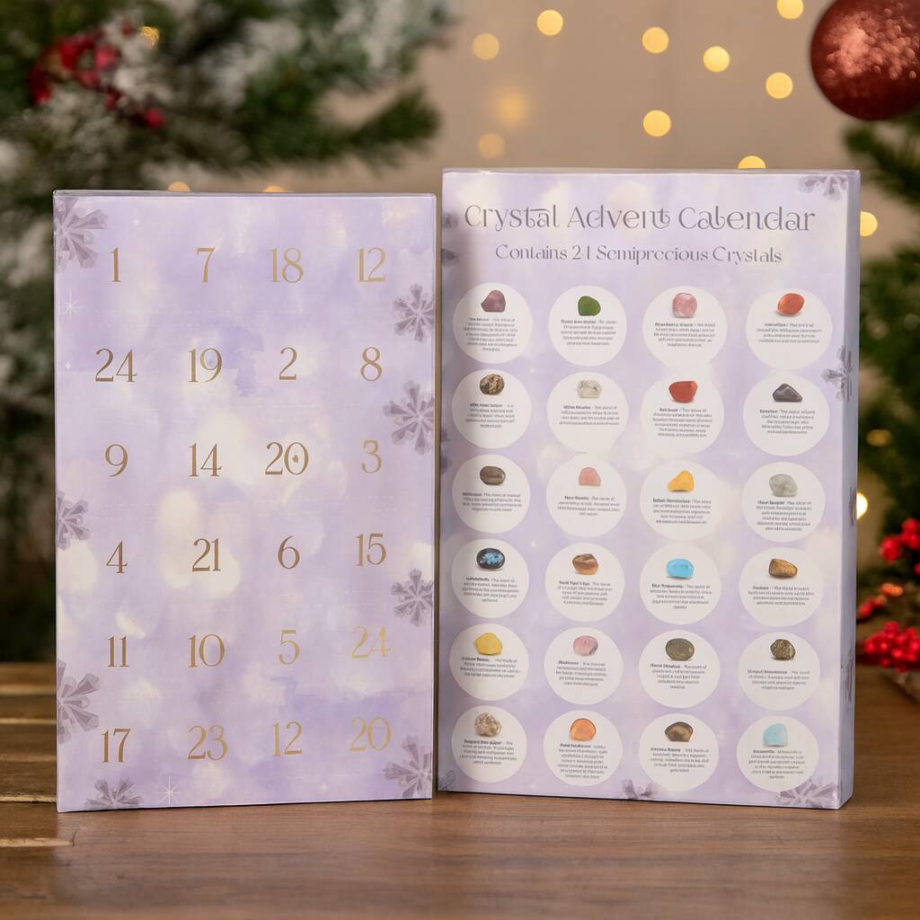 Christmas Advent Calendar 24 Days Gemstone Crystals