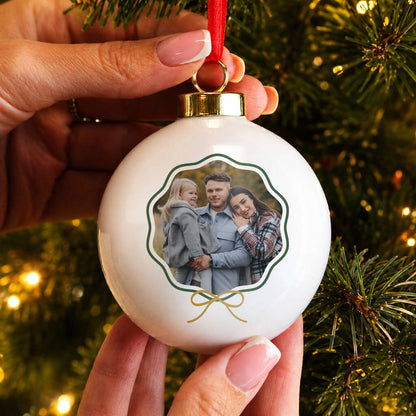 Christmas Bauble Photo Personalised Christmas Gift For Parents