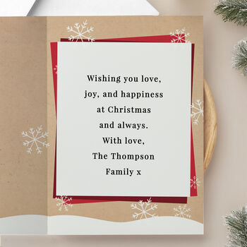 Christmas Cards Family Pack Of 10 Photo Personalised