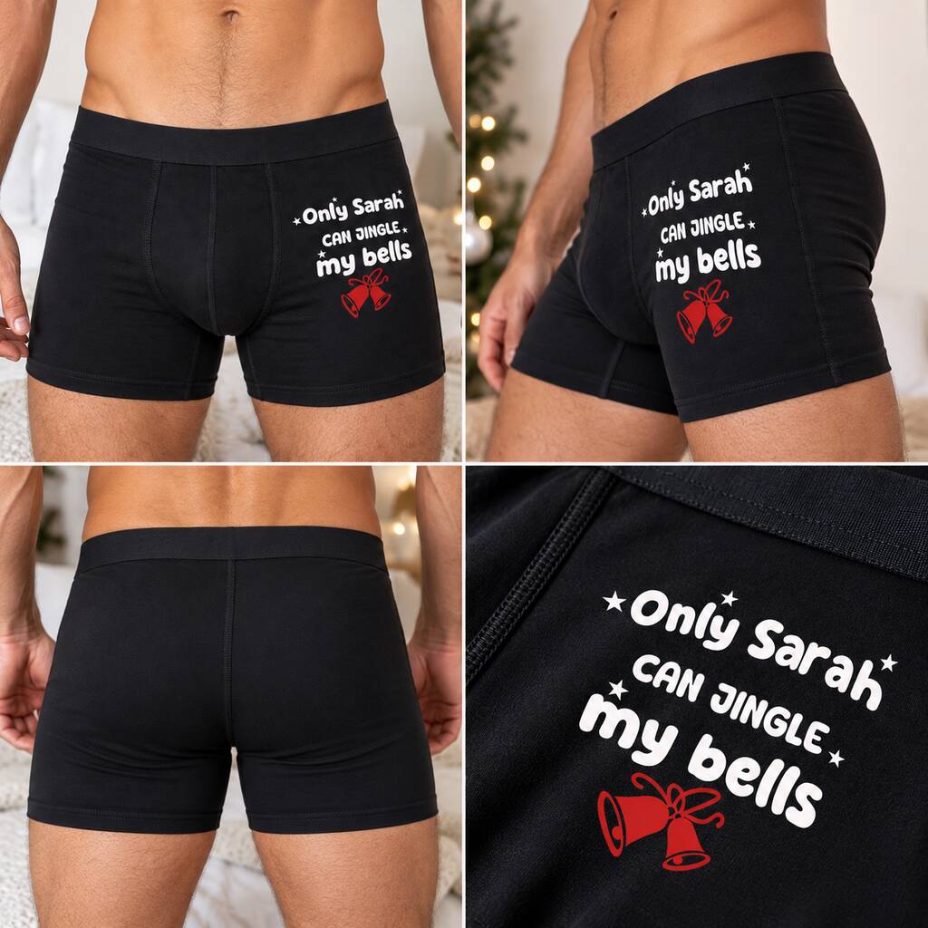 Christmas Gift For Him Personalised Funny Boxers