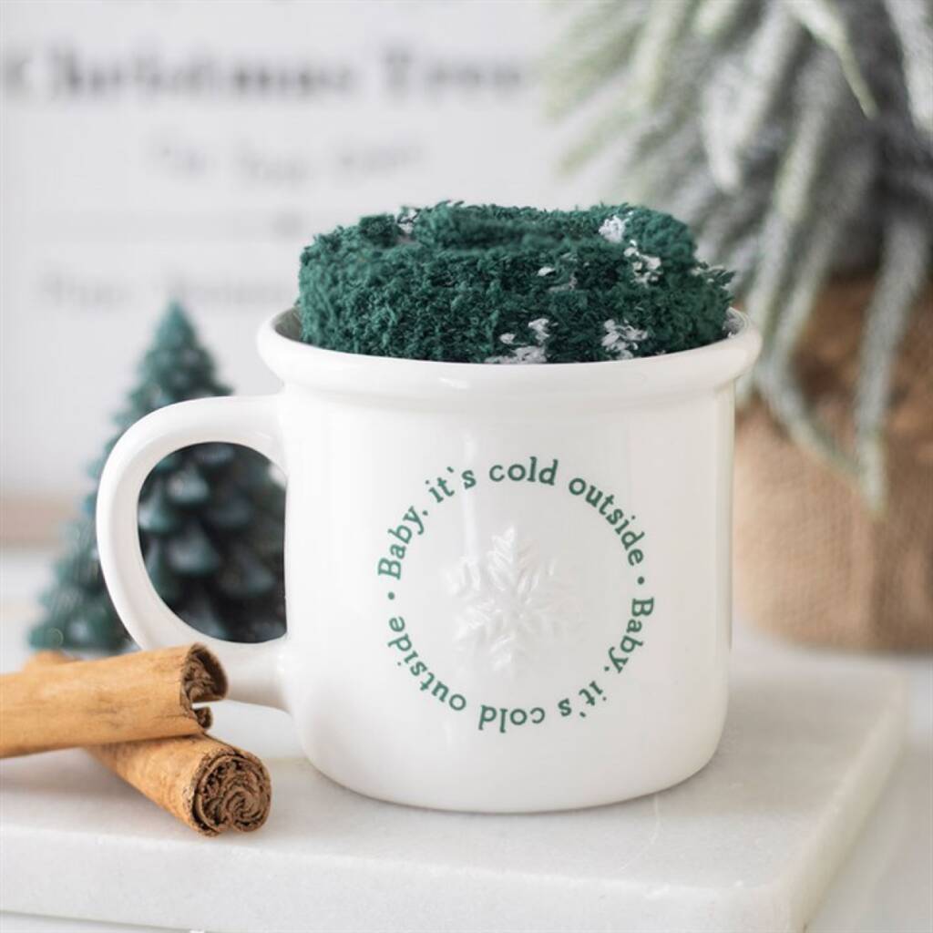 Christmas Gift Set Festive Mug And Socks