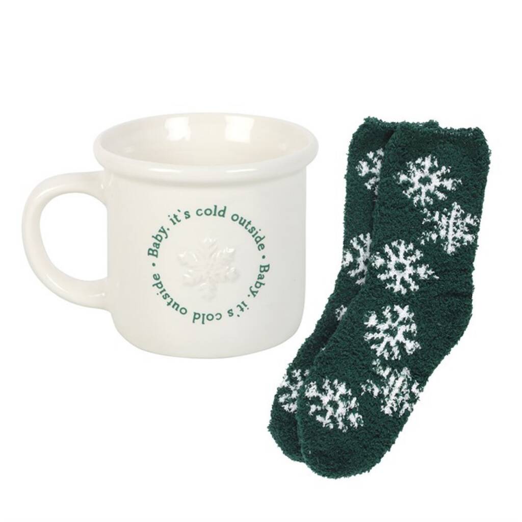 Christmas Gift Set Festive Mug And Socks