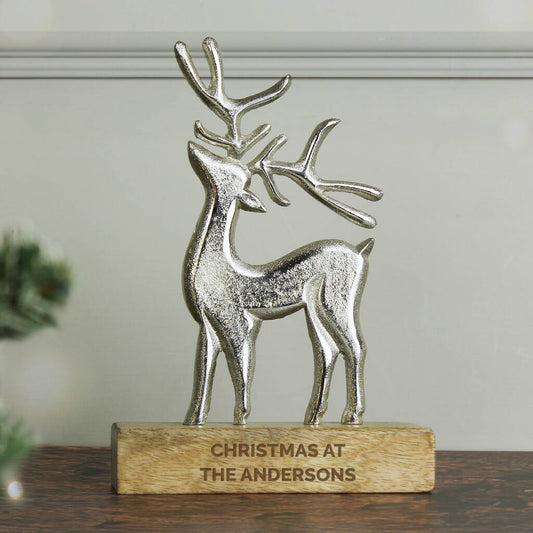 Christmas Gifts Personalised Stag Decoration