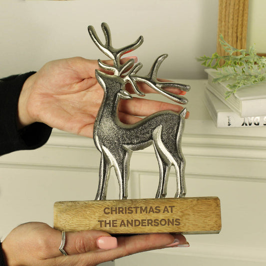 Christmas Gifts Personalised Stag Decoration