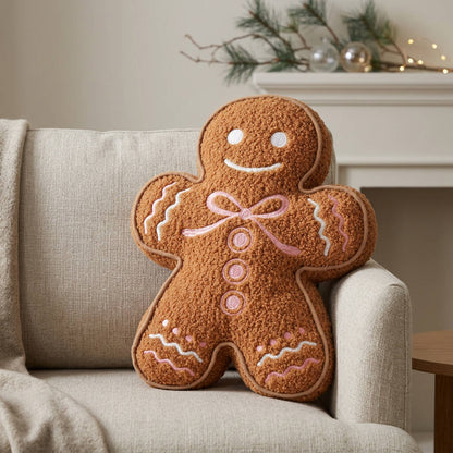 Christmas Gingerbread Man Sofa Cushion