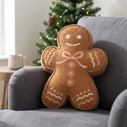 Christmas Gingerbread Man Sofa Cushion