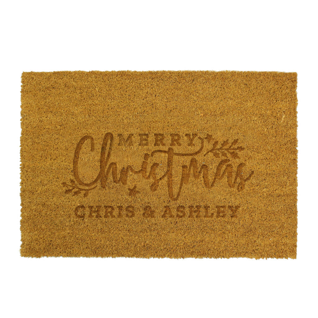 Christmas Indoor Doormat Personalised Christmas Welcome Mat