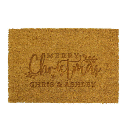 Christmas Indoor Doormat Personalised Christmas Welcome Mat