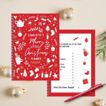 Christmas Planner A5 Personalised Christmas Organiser
