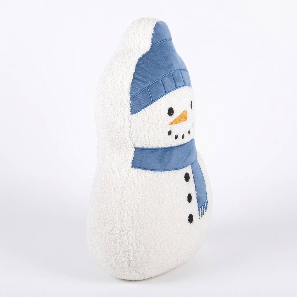 Christmas Snowman Cushion Festive Home Decor