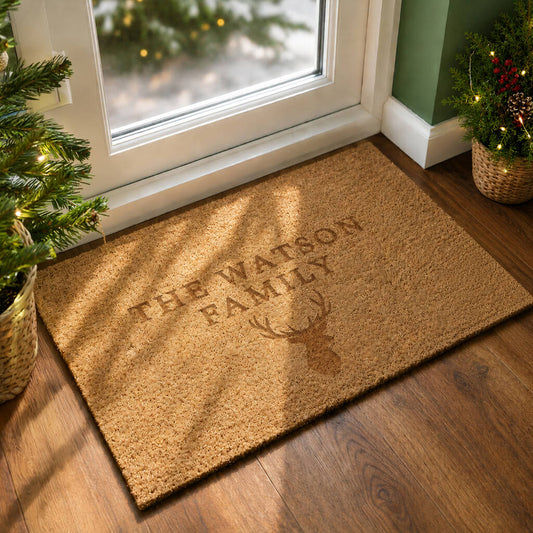 Christmas Stag Doormat Xmas Home Gifts