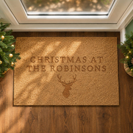 Christmas Stag Doormat Xmas Home Gifts