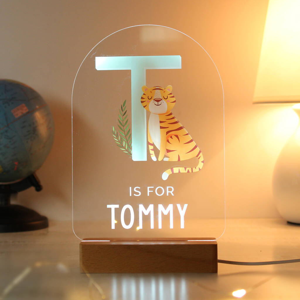 Cute Animals Night Light Baby Gifts Personalised