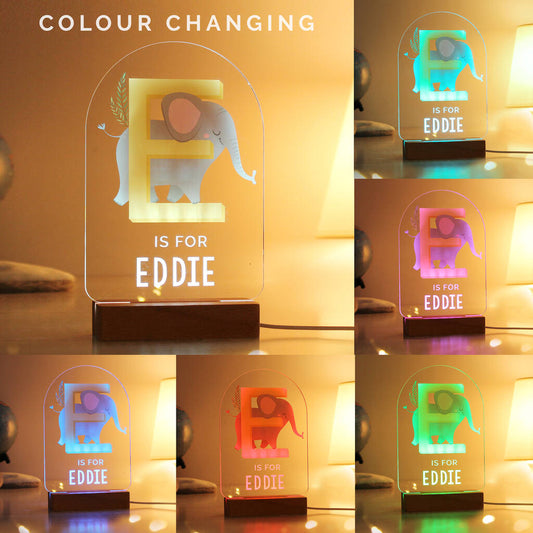 Cute Animals Night Light Baby Gifts Personalised