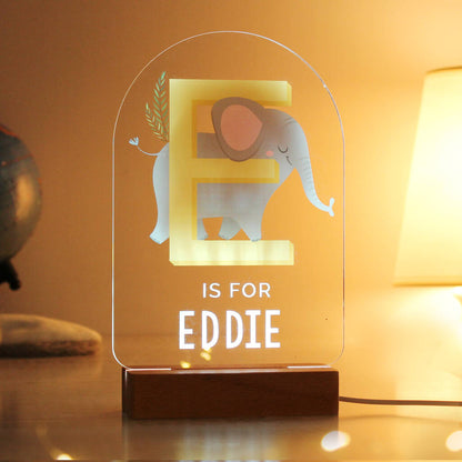 Cute Animals Night Light Baby Gifts Personalised