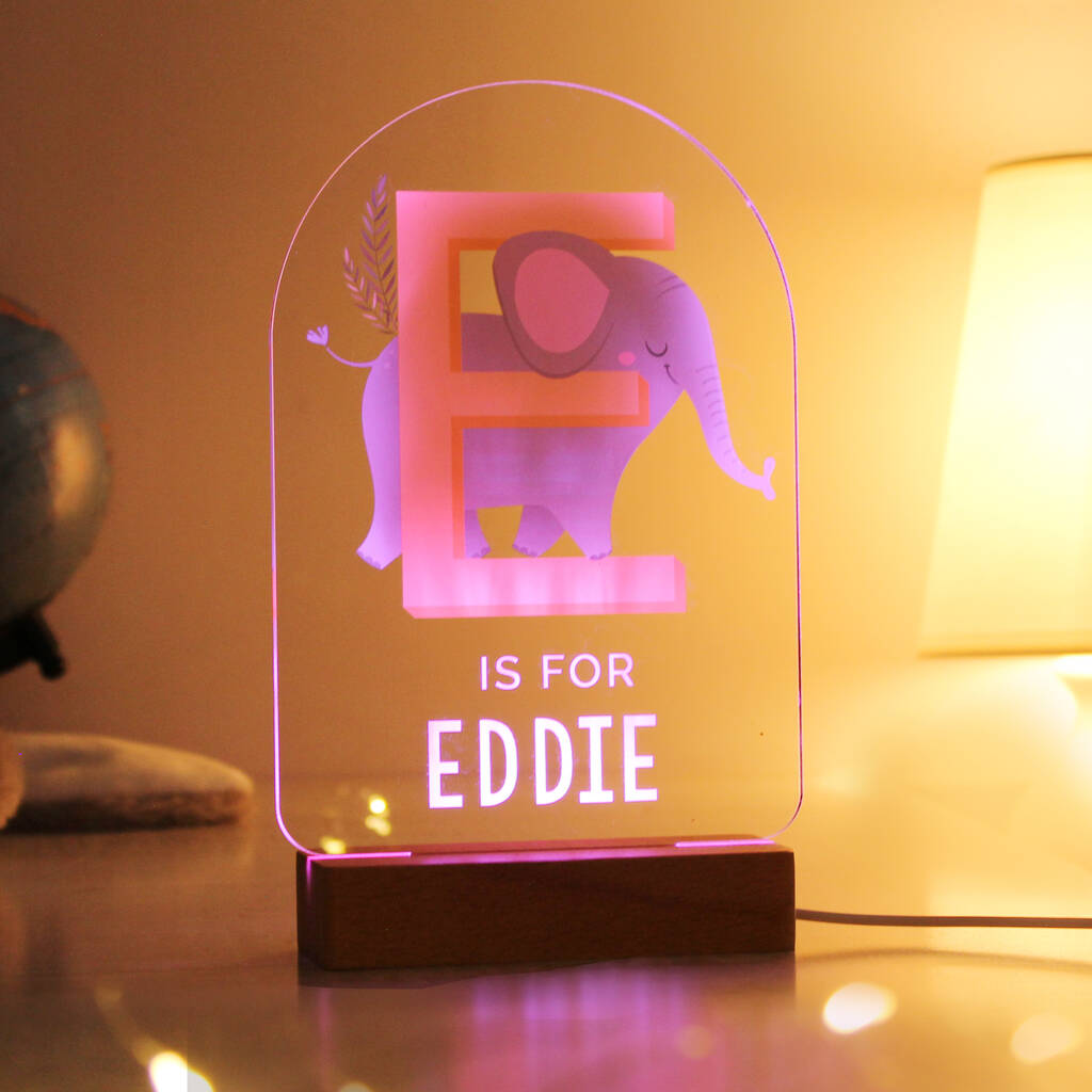 Cute Animals Night Light Baby Gifts Personalised