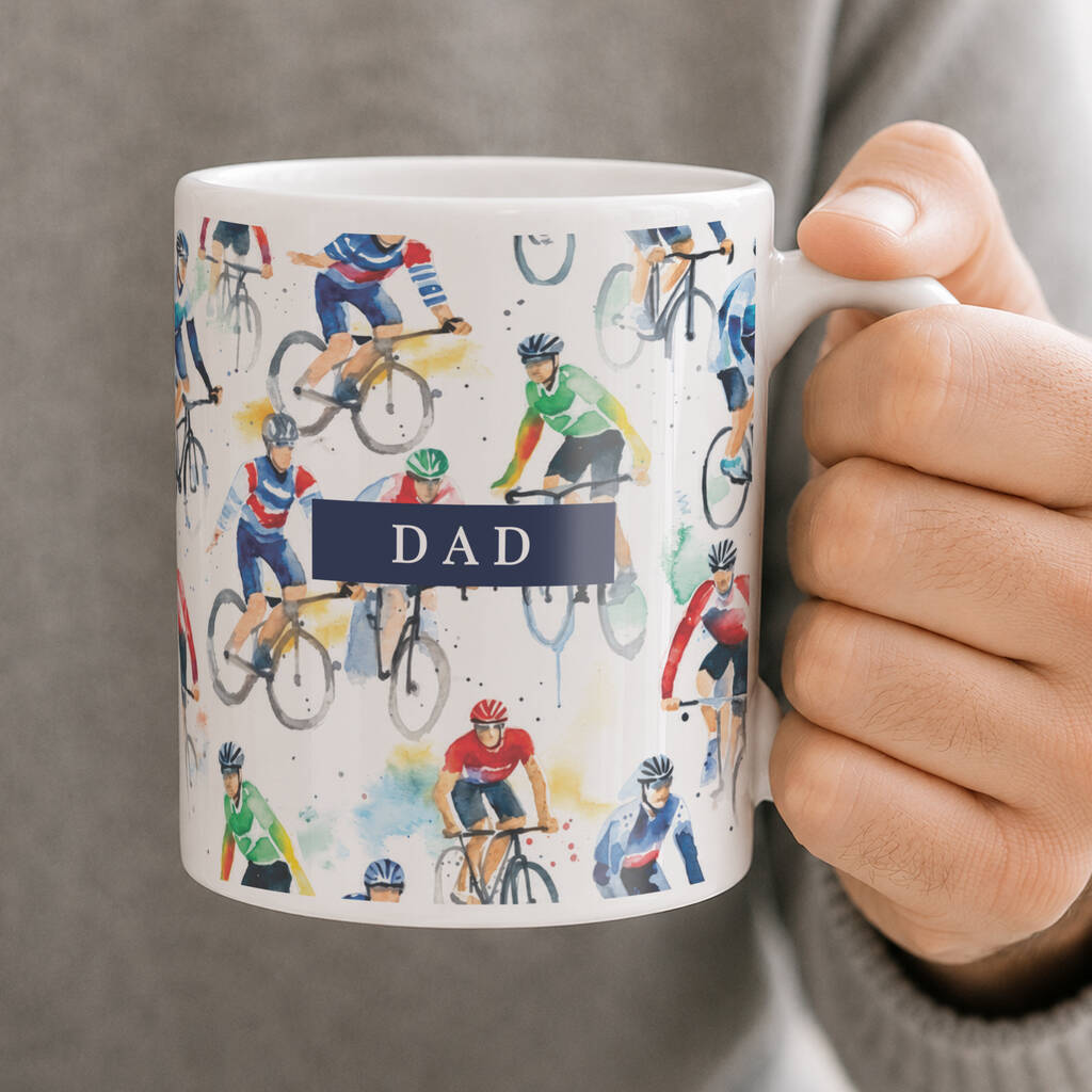 Cyclist Gifts Personalised Cycling Mug