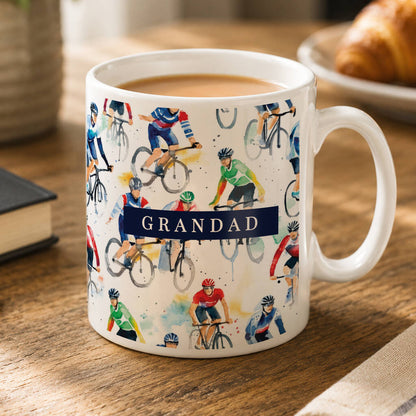 Cyclist Gifts Personalised Cycling Mug