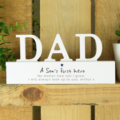 Dad Gifts A Son's First Hero Ornament