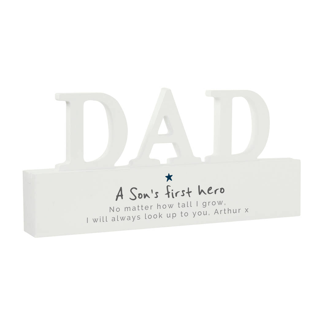 Dad Gifts A Son's First Hero Ornament